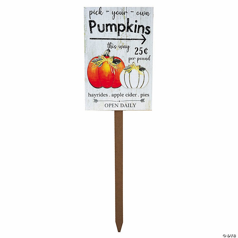43 Pick-Your-Own Pumpkins Harvest Yard Sign