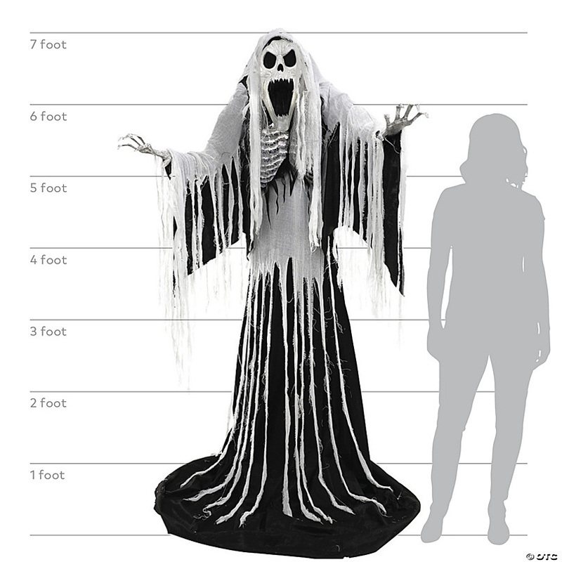 7 Ft. Animated Towering Wailing Soul Halloween Decoration