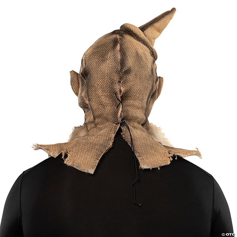 Adults Scarecrow Clown Full Head Covering Halloween Mask  One Size