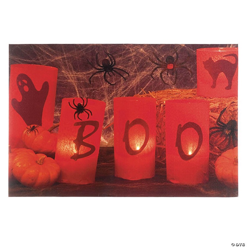 Boo Halloween Led Wall Art 23.75X1X16