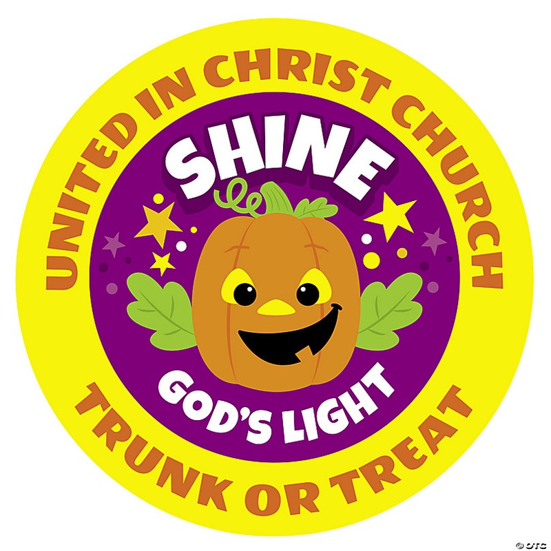 Bulk 144 Pc. Personalized Christian Pumpkin Stickers