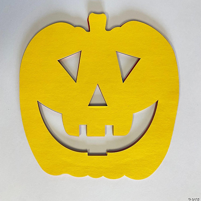 Creative Shapes Etc. - Jack O Lantern Assorted Color Super Cut-Outs - 8 x 10