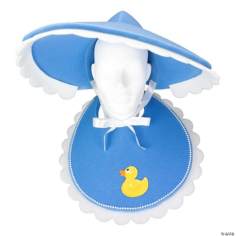 Foam Party Hats Baby Hat and Bib - Photo Booth Prop - Party Favors -Halloween - Crazy Hat Day