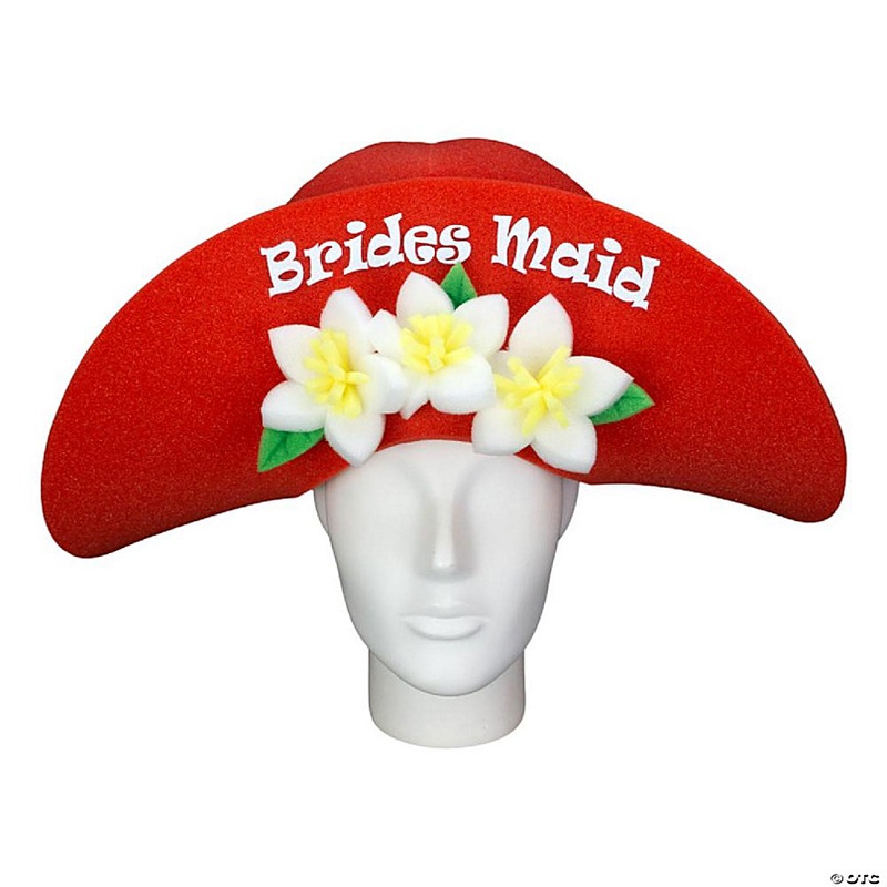Foam Party Hats Bridesmaid Lady Hat - Photo Booth Prop - Party Favors -Halloween - Crazy Hat Day
