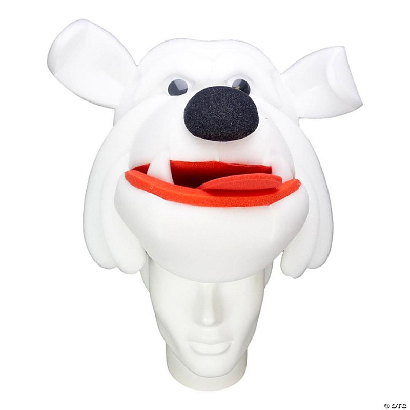 Foam Party Hats Bulldog Hat - Photo Booth Prop - Party Favors -Halloween - Crazy Hat Day
