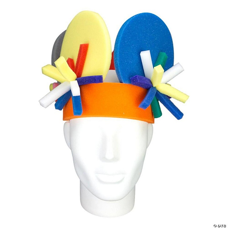 Foam Party Hats Circles Headband - Photo Booth Prop - Party Favors -Halloween - Crazy Hat Day