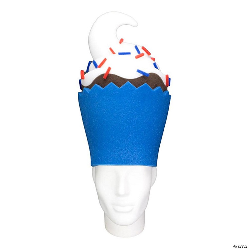 Foam Party Hats Cup Cake Hat - Photo Booth Prop - Party Favors -Halloween - Crazy Hat Day