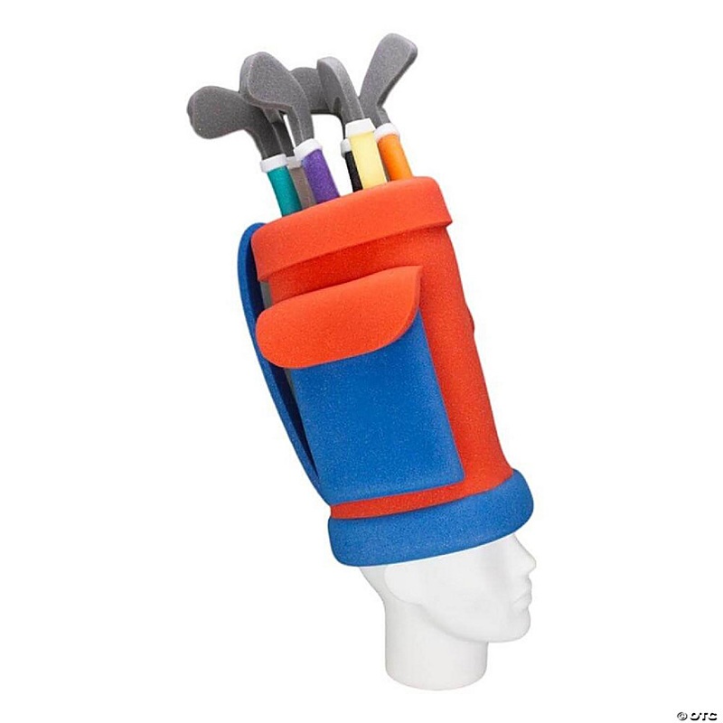 Foam Party Hats Golf Bag Hat - Photo Booth Prop - Party Favors -Halloween - Crazy Hat Day