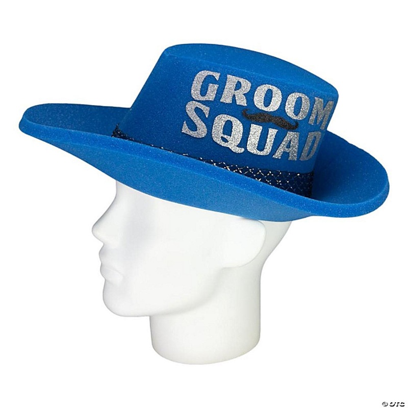 Foam Party Hats Groom Squad Hat - Photo Booth Prop - Party Favors -Halloween - Crazy Hat Day