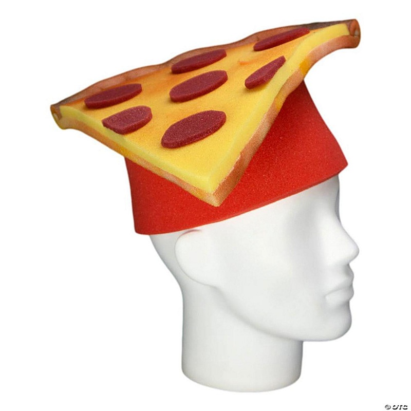 Foam Party Hats Pizza Slice Hat - Photo Booth Prop - Party Favors -Halloween - Crazy Hat Day