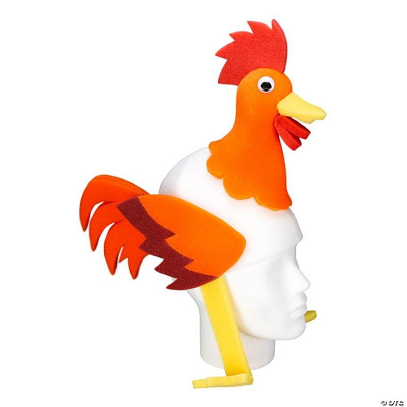Foam Party Hats Rooster Hat - Photo Booth Prop - Party Favors -Halloween - Crazy Hat Day