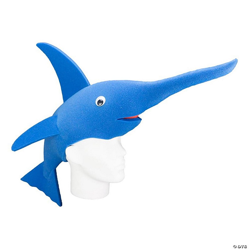 Foam Party Hats Swordfish Hat - Photo Booth Prop - Party Favors -Halloween - Crazy Hat Day