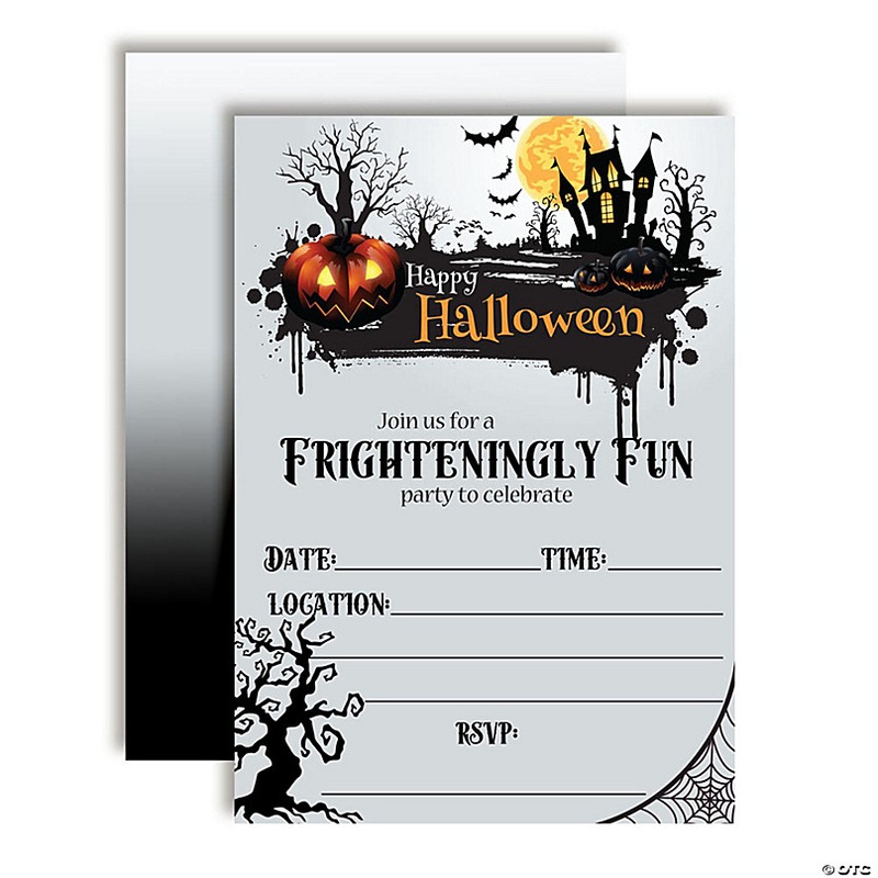 Frighteningly Fun Halloween Invitations 40pc. by AmandaCreation