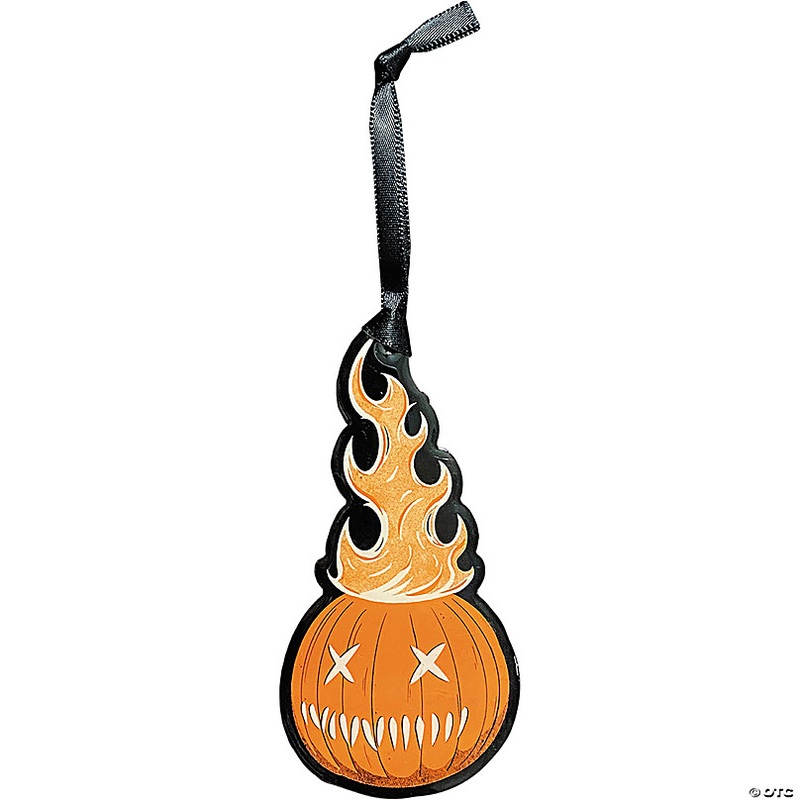 Holiday Horrors Trick r Treat Sam O Lantern Pumpkin Metal Full-Color Ornament