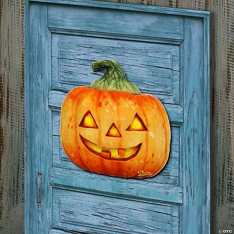 Pumpkin Halloween Door Decor by G. DeBrekht