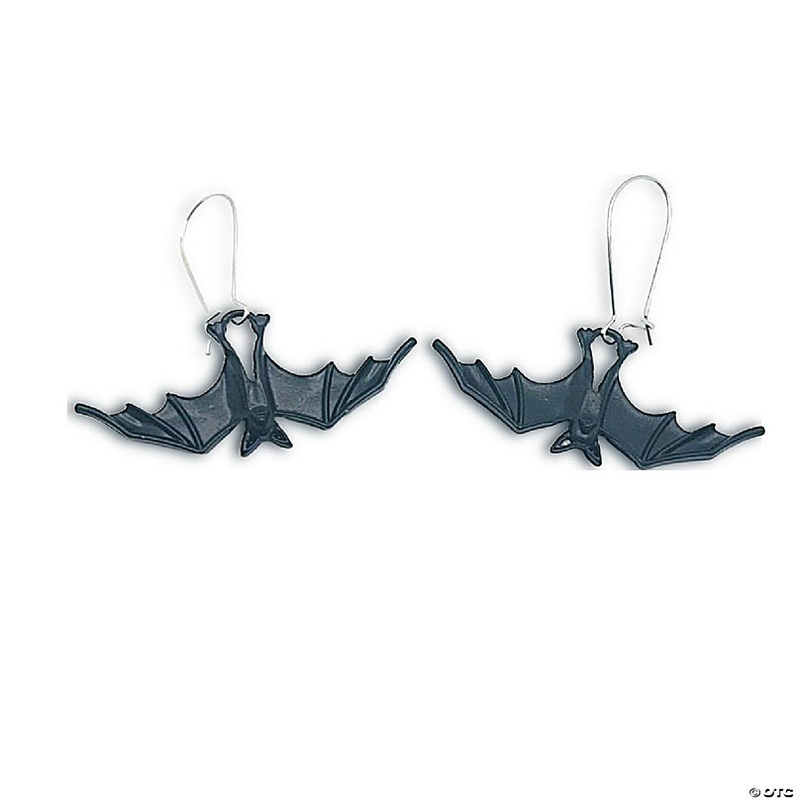 2 Pack Black Bat Halloween Earrings
