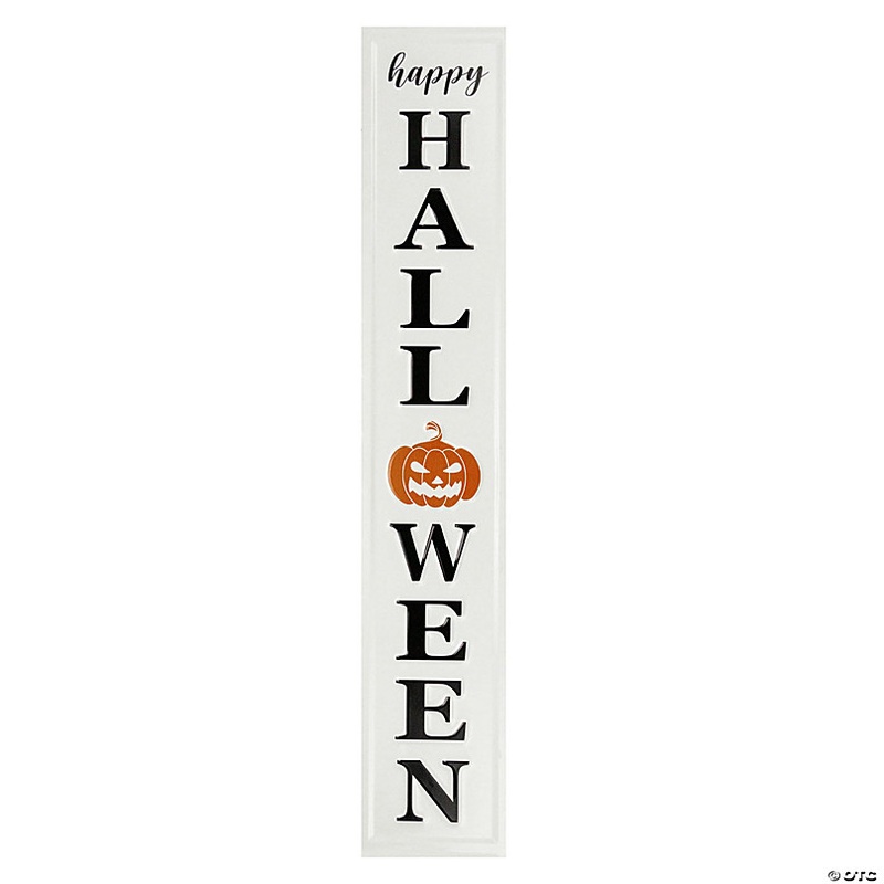 31.5 Metal Happy Halloween Wall Sign