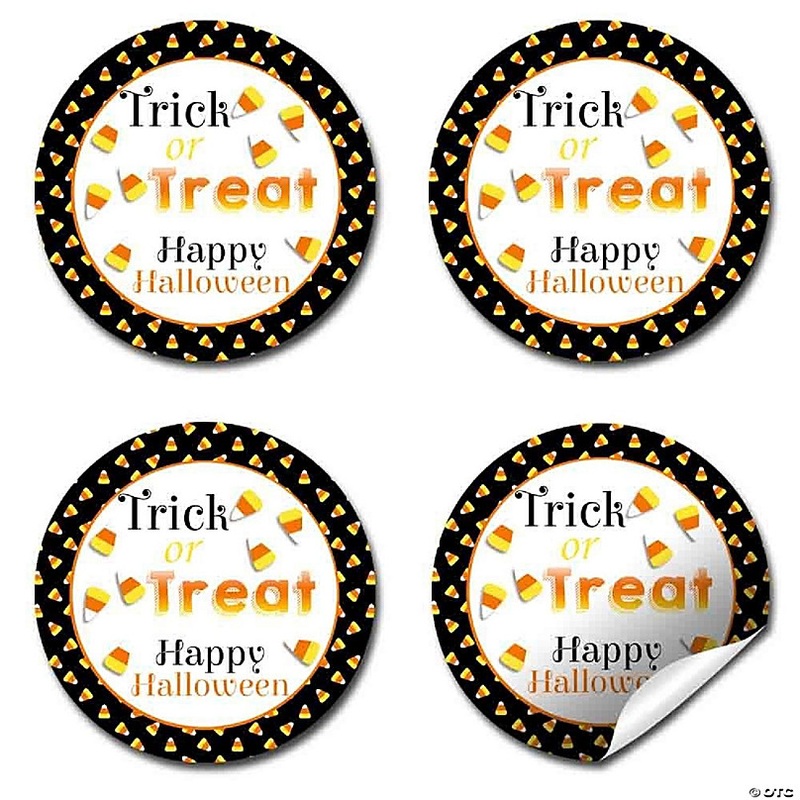 AmandaCreation Candy Corn Halloween Envelope Seals 40pc.