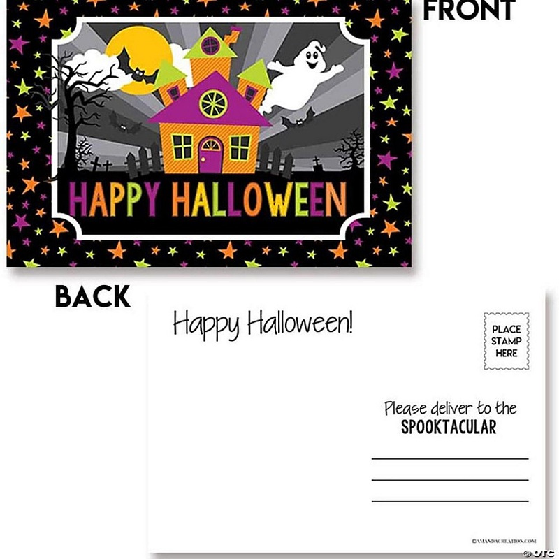 AmandaCreation Halloween Treat Postcards 20pc.