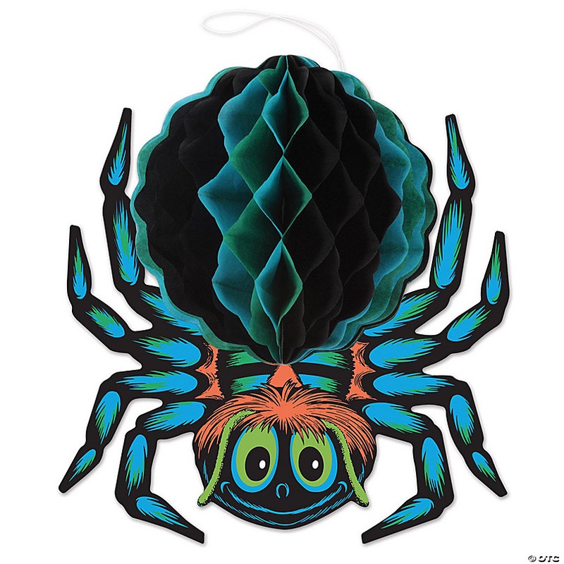 Beistle - Vintage Halloween Tissue Spider - 12 Pack