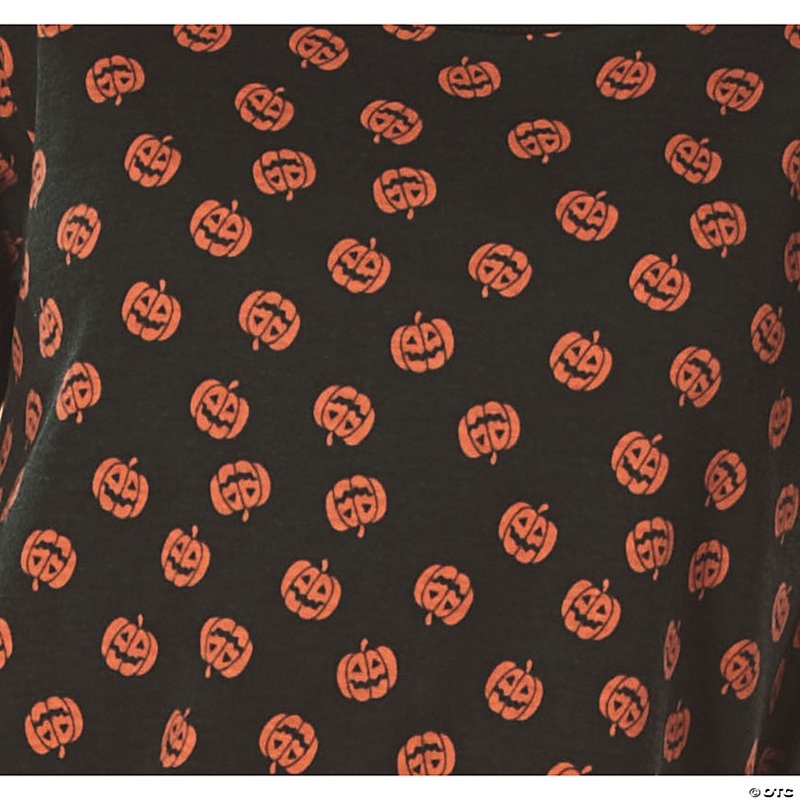 Black and Orange Pumpkin Women Adult Halloween Costume - Small