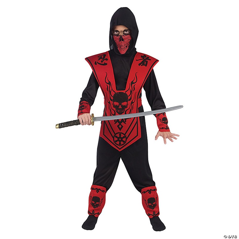 Boys Red Ninja Halloween Costume - Medium
