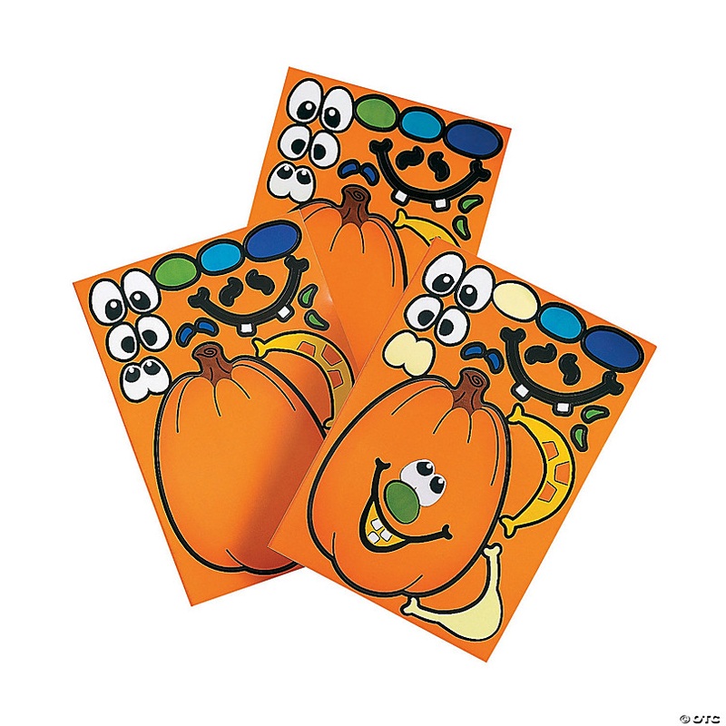 Bulk Jack-O-Lantern Sticker Sheets - 240 Pc.