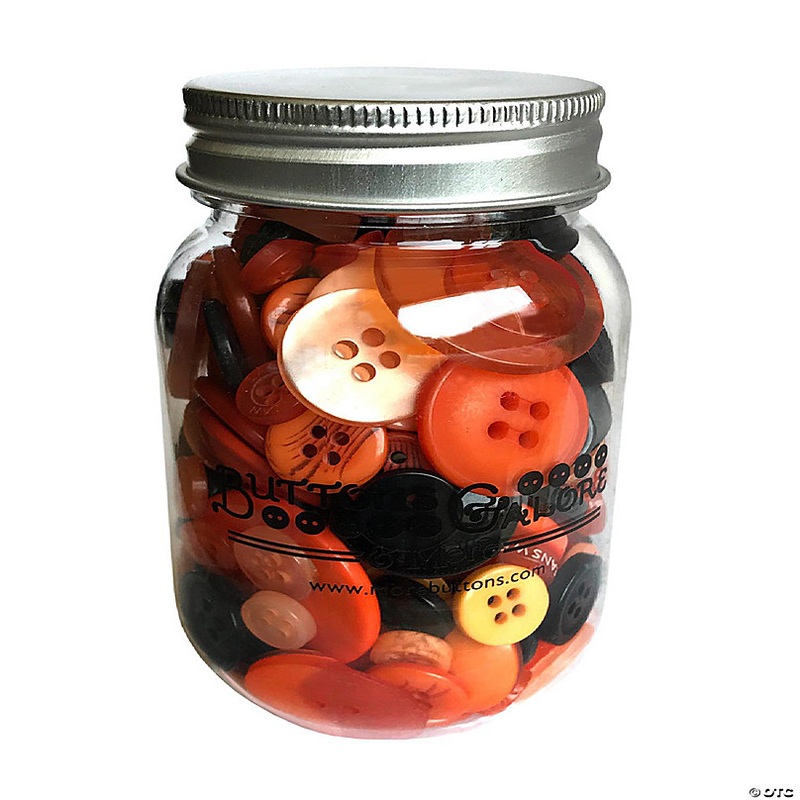 Buttons Galore Halloween Craft & Sewing Buttons in Mason Jar - 3.5 oz