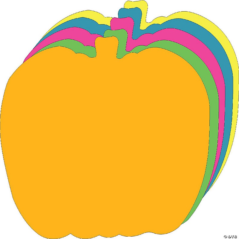 Creative Shapes Etc. - Assorted Color Bright Neon Super Cut-outs Pumpkin