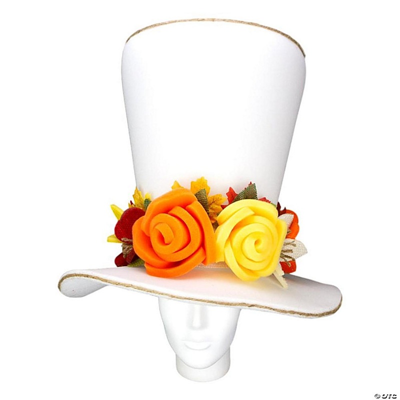 Foam Party Hats Autumn Bride Hat - Photo Booth Prop - Party Favors -Halloween - Crazy Hat Day