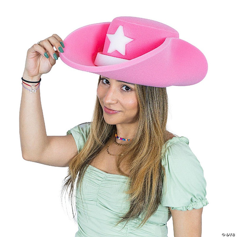 Foam Party Hats Cowgirl Hat - Photo Booth Prop - Party Favors -Halloween - Crazy Hat Day