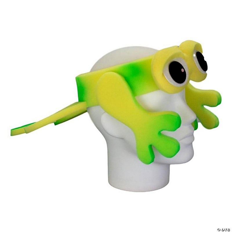 Foam Party Hats Frog Headband - Photo Booth Prop - Party Favors -Halloween - Crazy Hat Day