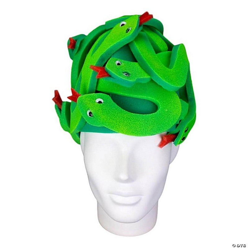 Foam Party Hats Medusa Wig - Photo Booth Prop - Party Favors -Halloween - Crazy Hat Day