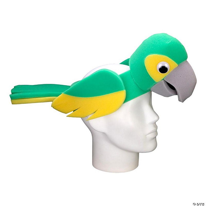Foam Party Hats Parrot Headband - Photo Booth Prop - Party Favors -Halloween - Crazy Hat Day