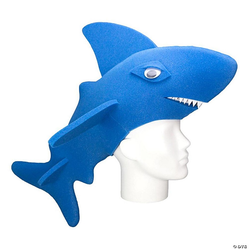 Foam Party Hats Shark Hat - Photo Booth Prop - Party Favors -Halloween - Crazy Hat Day