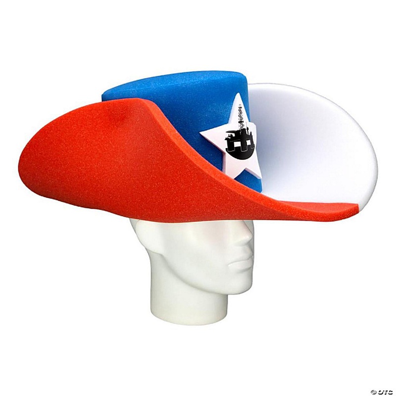 Foam Party Hats Texas Oil & Gas Giant Cowboy Hat - Photo Booth Prop - Party Favors -Halloween - Crazy Hat Day
