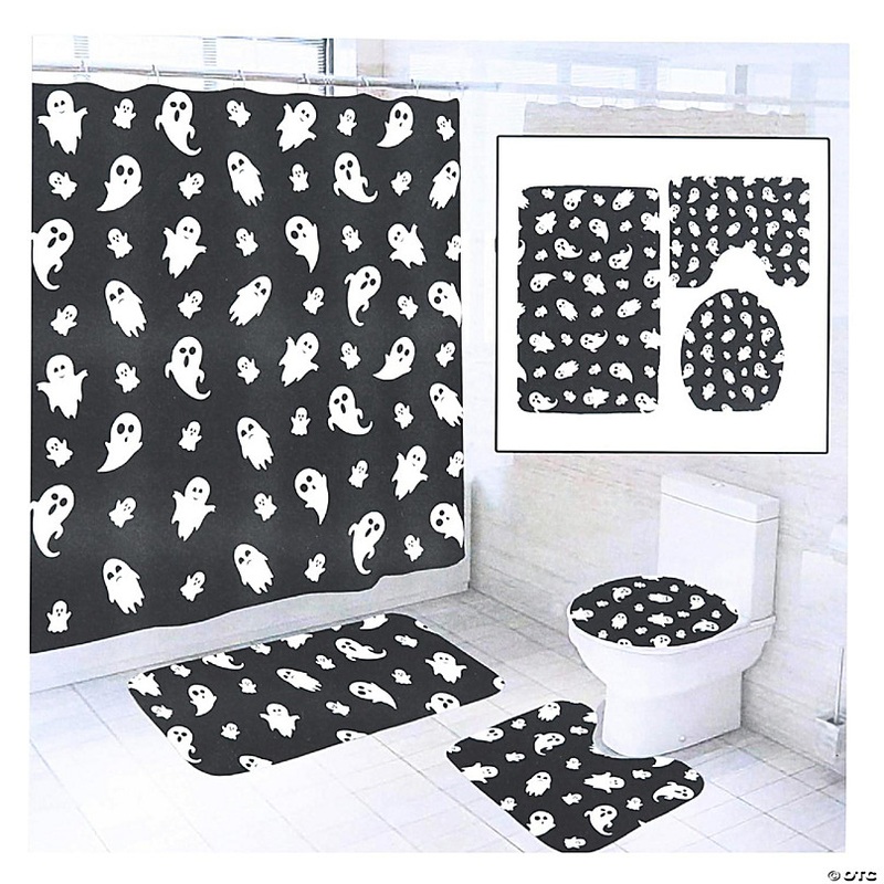 Halloween 4-Piece Bathroom Set  Ghosts