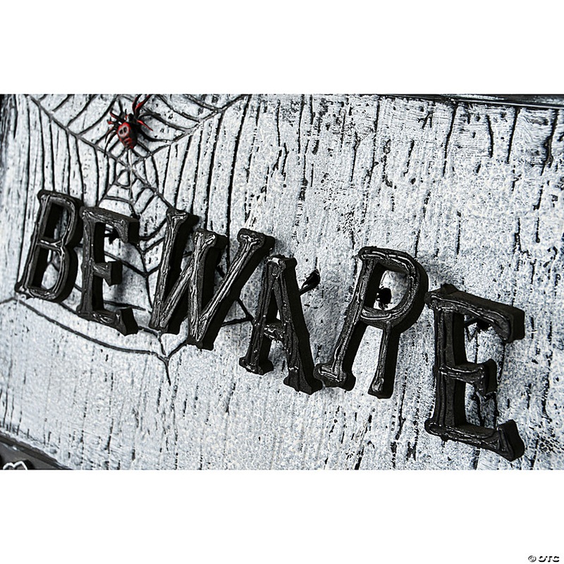 National Tree Company 18 in. Animated Halloween Door Sign, Sound Activated