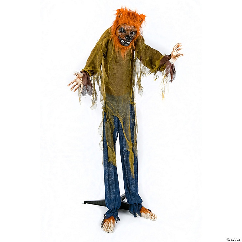 National Tree Company 63 in. Animated Halloween Werewolf, Sound Activated