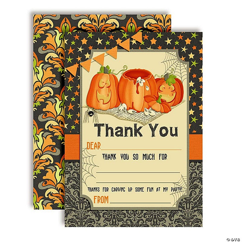 Pumpkin Birthday Thank You 20pc. by AmandaCreation