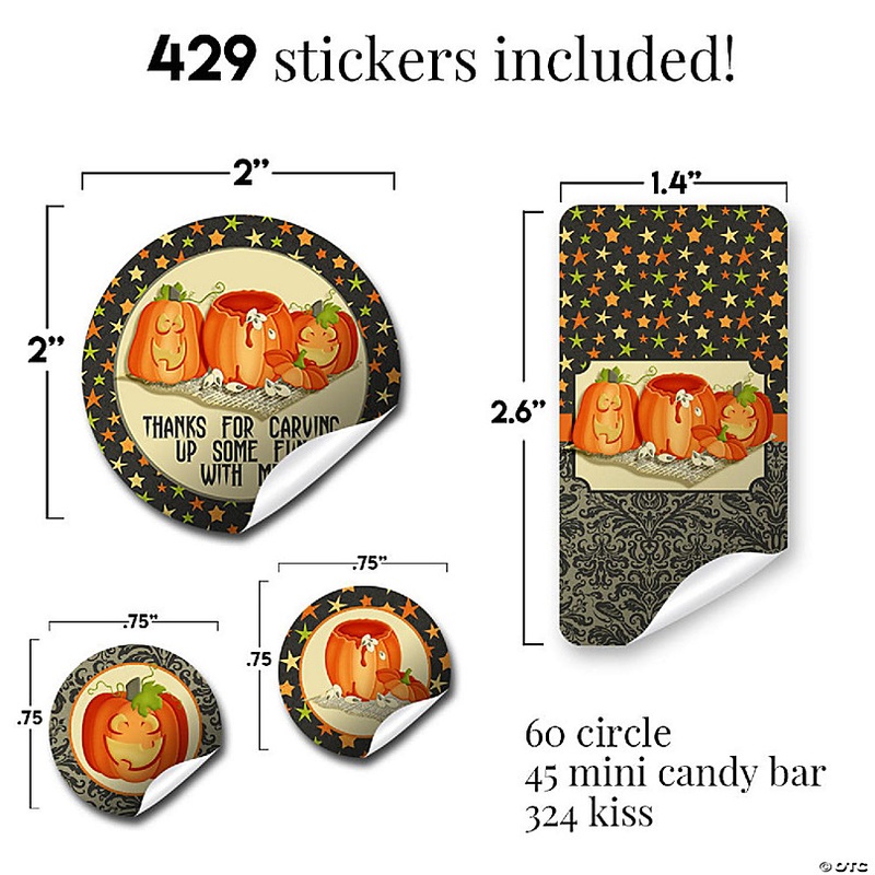 Pumpkin Carving Sticker Bundle 429pc. by AmandaCreation