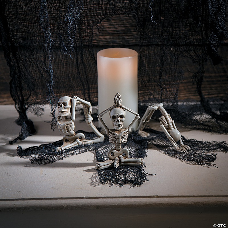 Yoga Skeletons Halloween Decoration