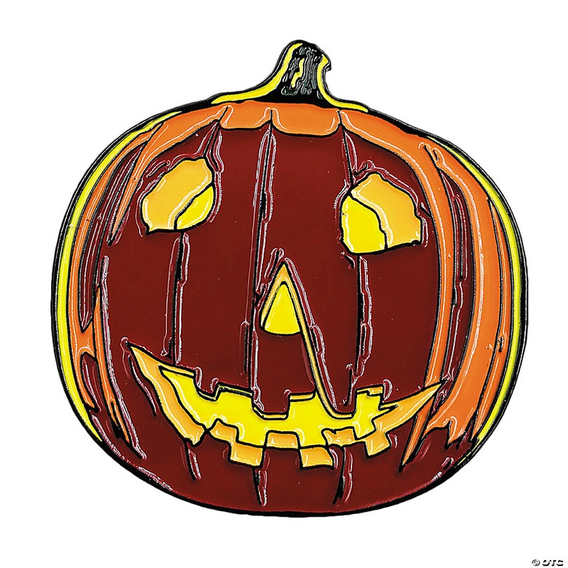 1 1/2 Halloween (1978) Pumpkin Full-Color Enamel Pin