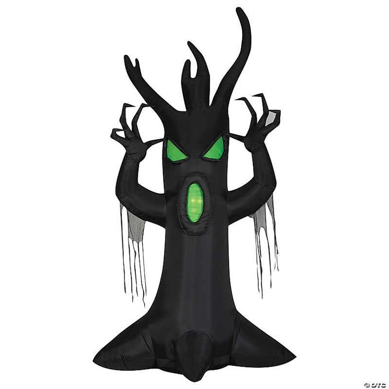 144 Airblown Inflatable Giant Scary Tree with LEDs Halloween Yard Decoration