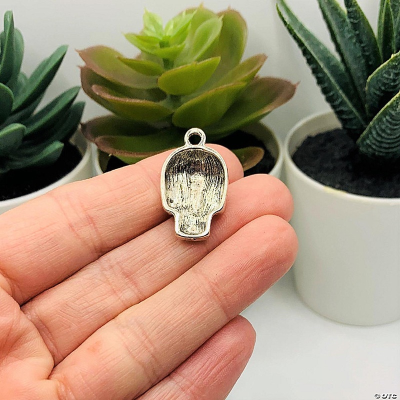 20 Pcs Halloween 3D Sugar Skull Charms