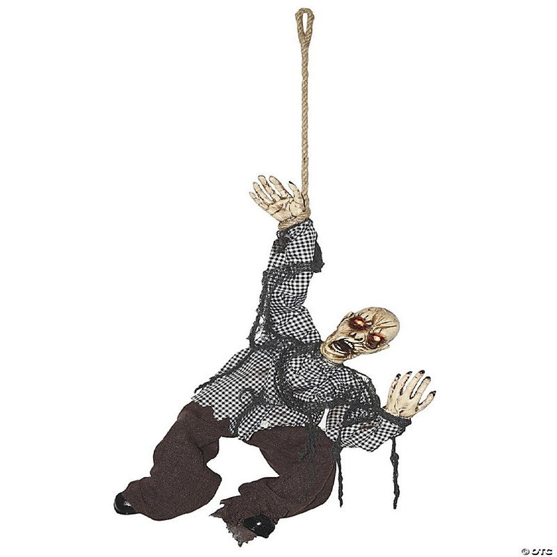 26 Inch Sound Activated Animated Old Man Halloween Decoration