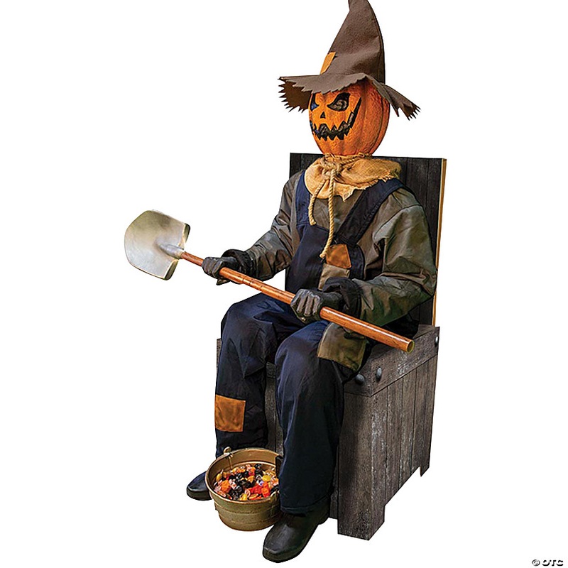 44 Smiling Jack Greeter with Chair Halloween Decoration
