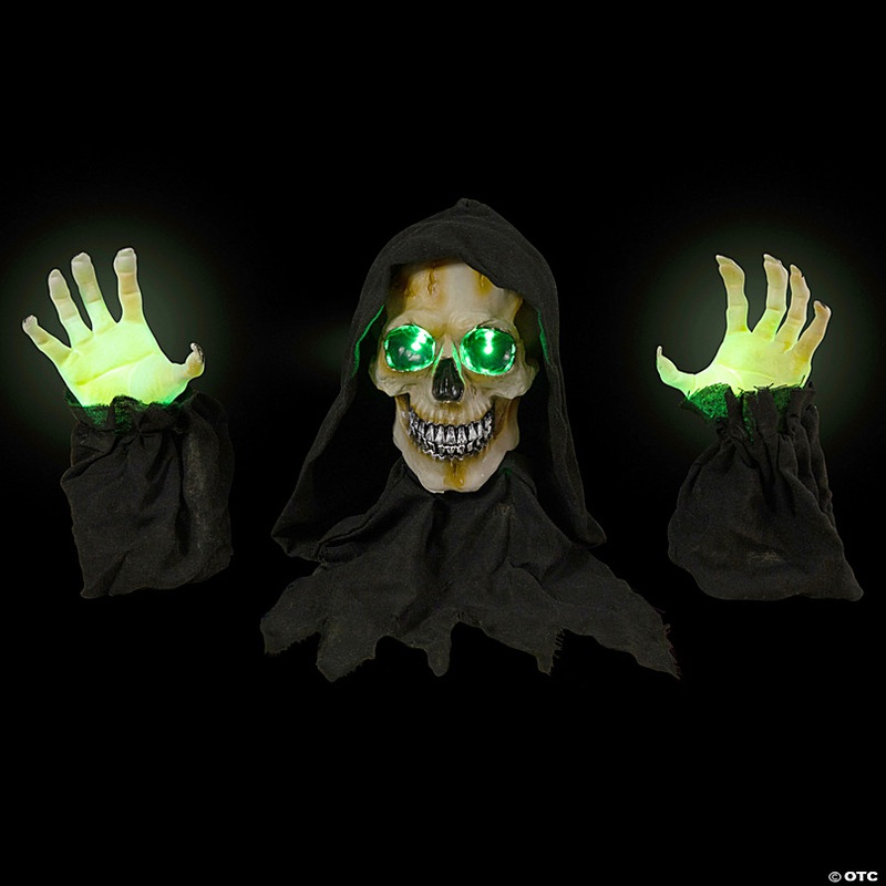 8 LED Lighted Grim Reaper with Sound Outdoor Halloween Decoration