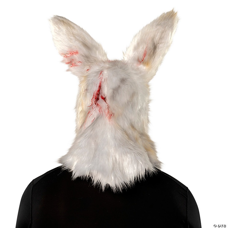 Adults Bloody Rabbit Full Head Covering Halloween Mask  One Size