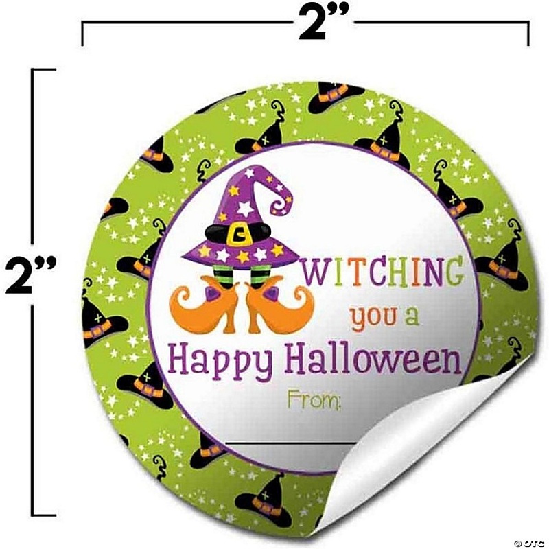 AmandaCreation Witching You a Happy Halloween Envelope Seals 40pc.
